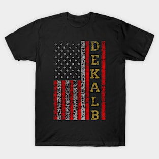 Patriotic Dekalb Us Flag T-Shirt